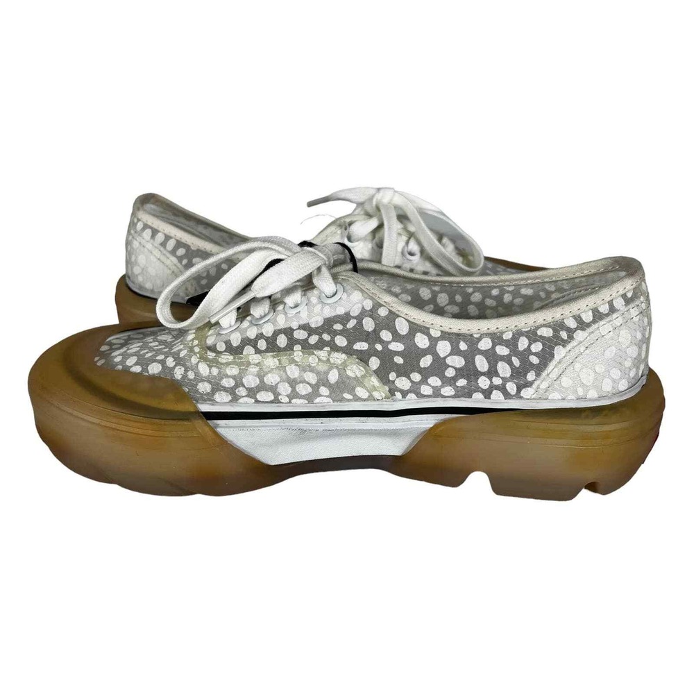 Vans Authentic Modular Mesh Polka Dot Gum Sole Sneakers White NWT Womens 7.5 - Picture 10 of 16
